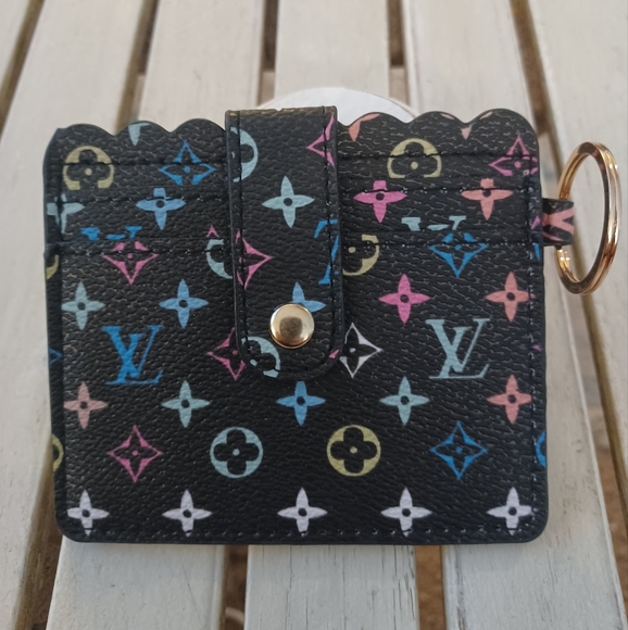 Accessories - FASHION MURAKAMI PRINT ID CARD HOLDER / WALLET BLACK